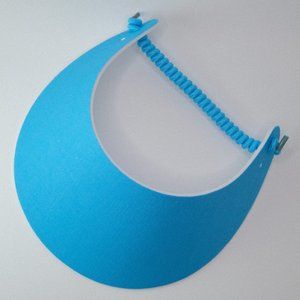 Women Sun Visor Hat, No Headache Foam, Aqua Color, Pool, Golf, Trip